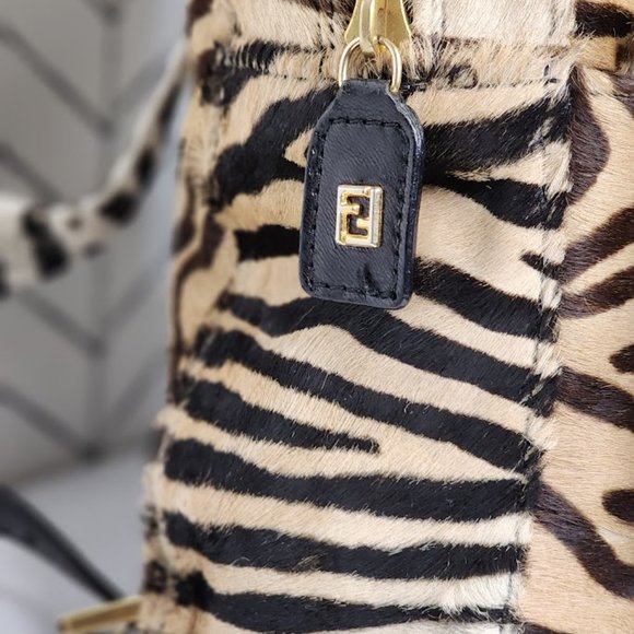 Fendi Mamma Baguette Animal Print and Calf Leather Backpack - Picture 10 of 15